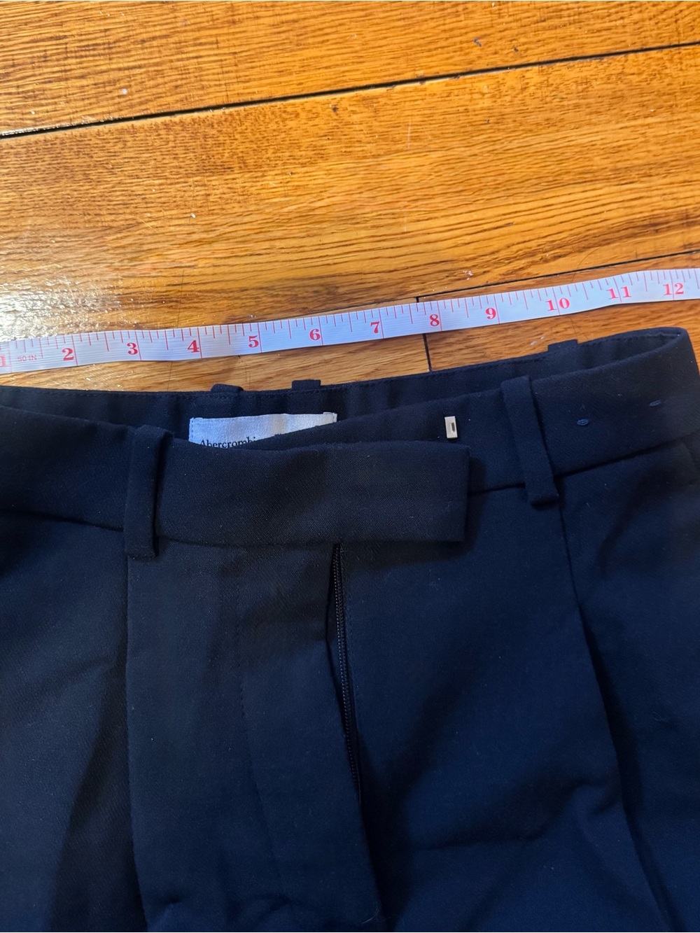 Curve Love A&F Harper Tailored Ultra-Wide Leg Pant Black Trousers 23 waist 00 - Picture 3 of 6